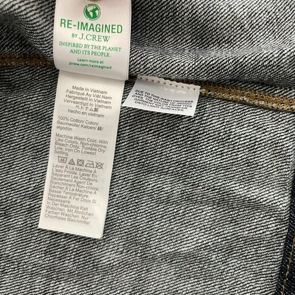 J. Crew Short sleeve tie waist button up Denim Dress Belted Midi Size 8 Dark - Picture 7 of 12